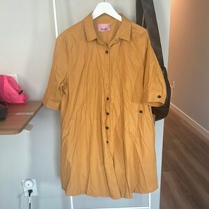 Bubi Mustard Yellow Button-Up Shirt